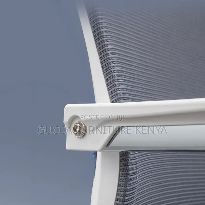 Office Chairs:Fixed Grey Mesh Executive Office Chair