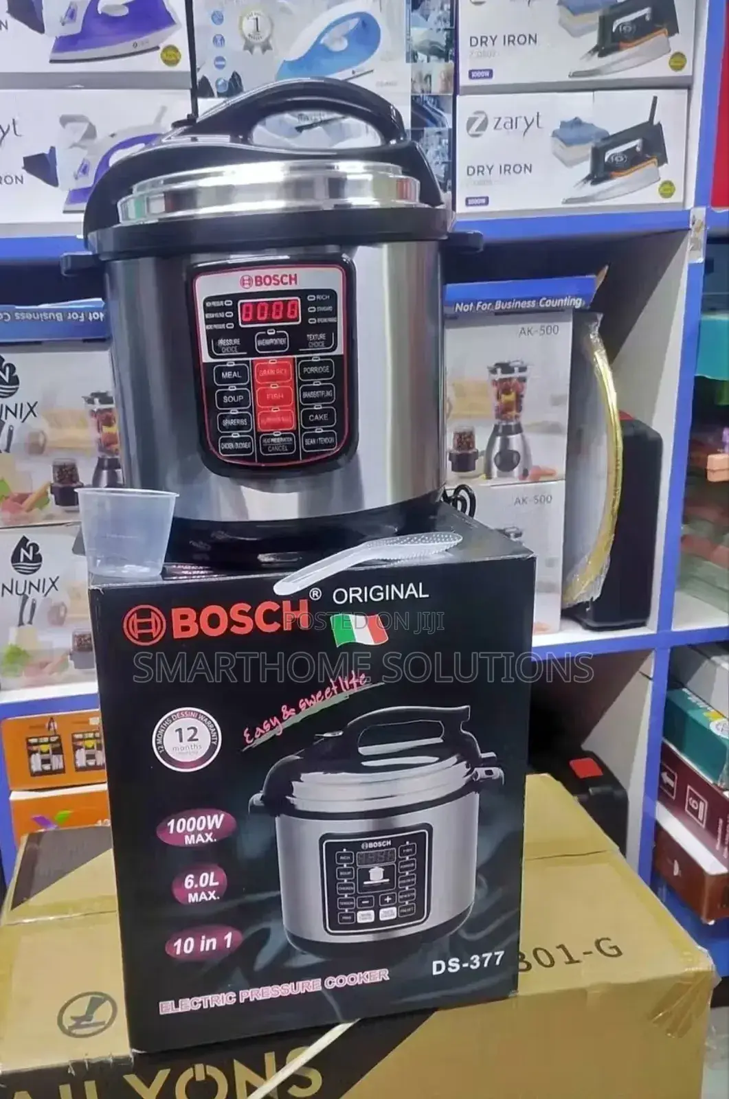 Stainless Steel Bosch Electric Pressure Cooker 6litres