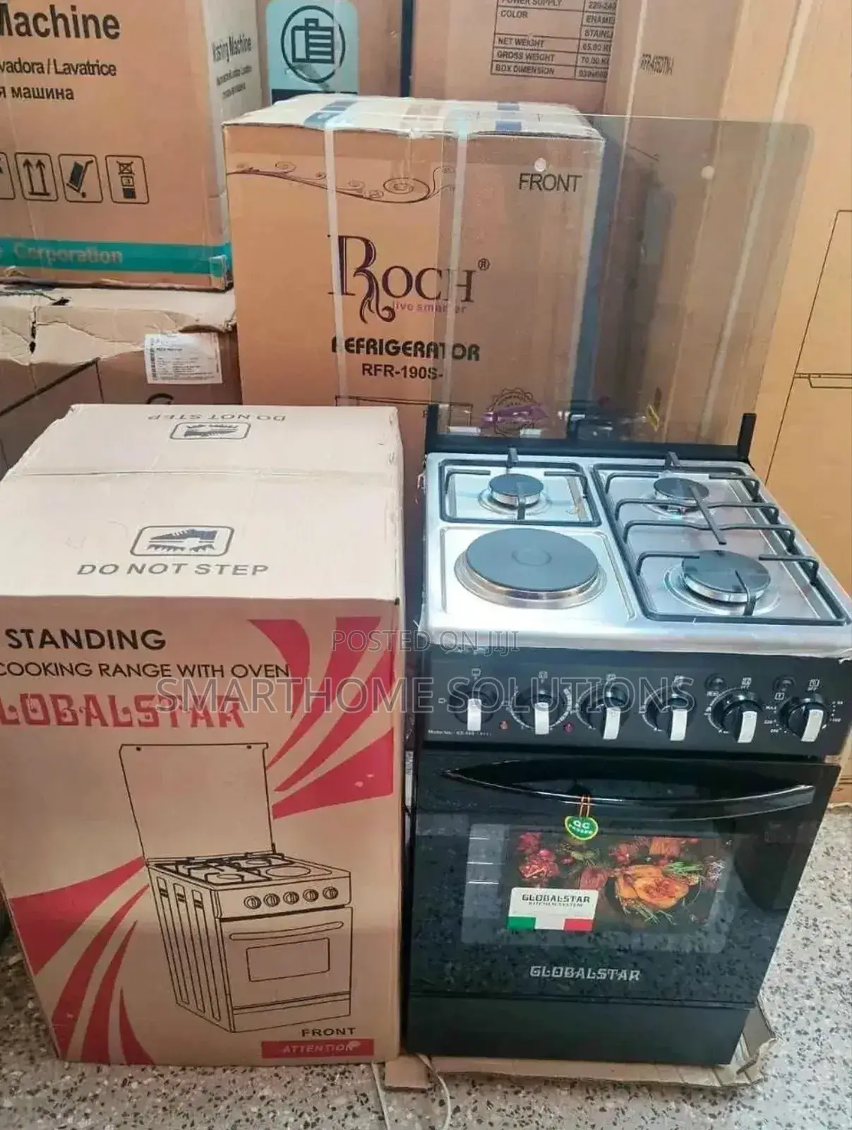 Jet 3+1: 60cm Kitchen Cooker - Gas Electric Options