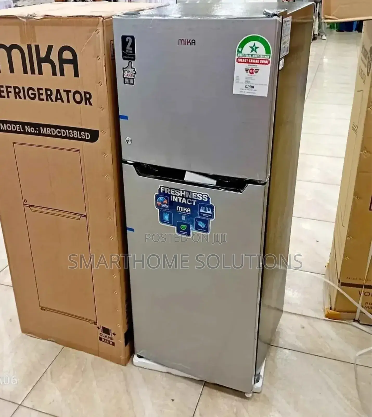 Mika 138l Double Door Top Mount Freezer