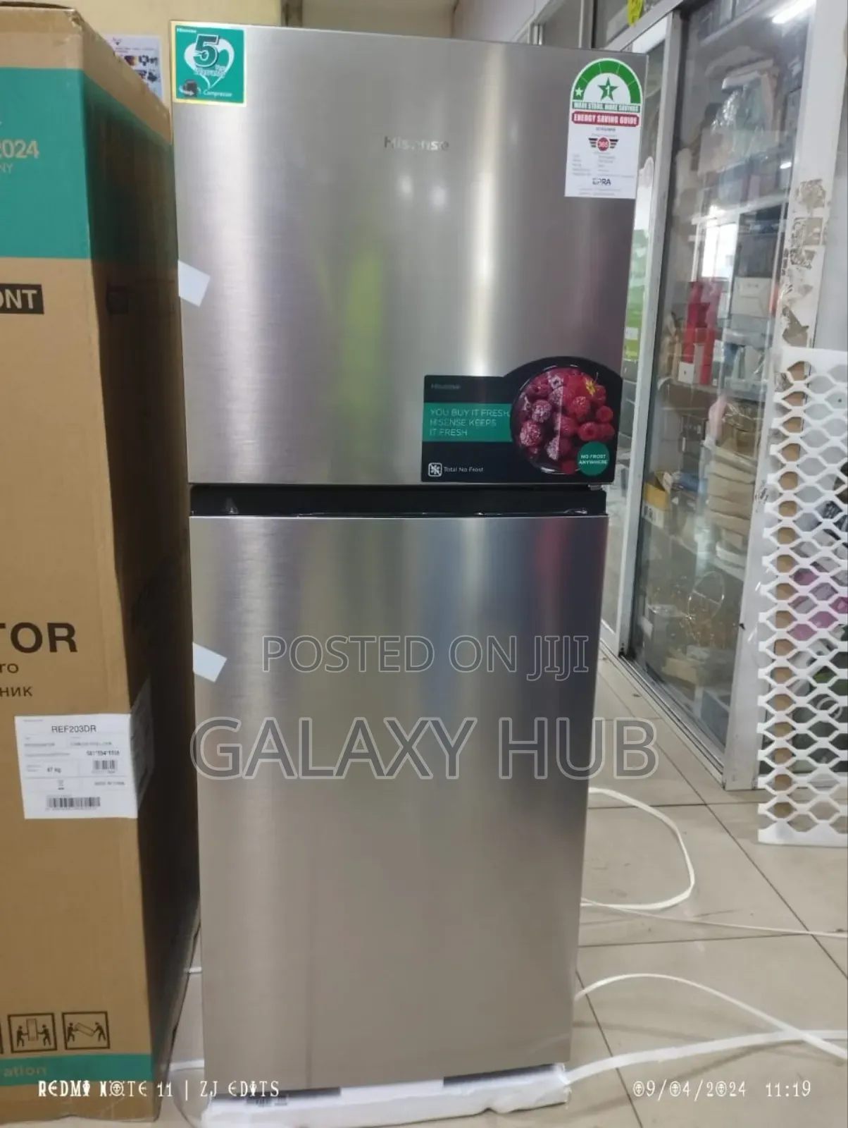 Hisense Fridge Tm Nofrost Capacity 203 Liters Silver