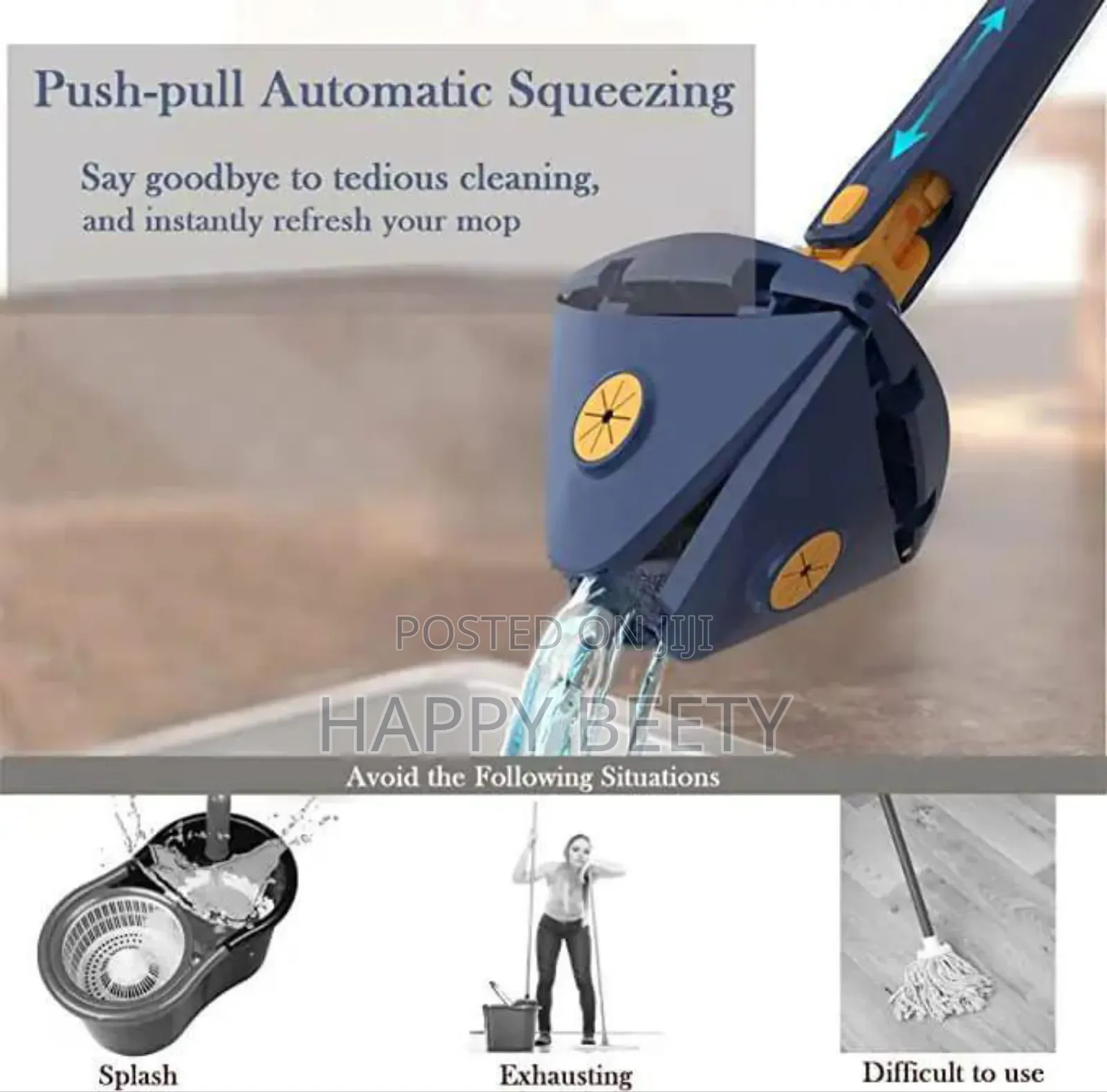 *Triangle Mop 360 Extendable Adjustable Cleaning Mop