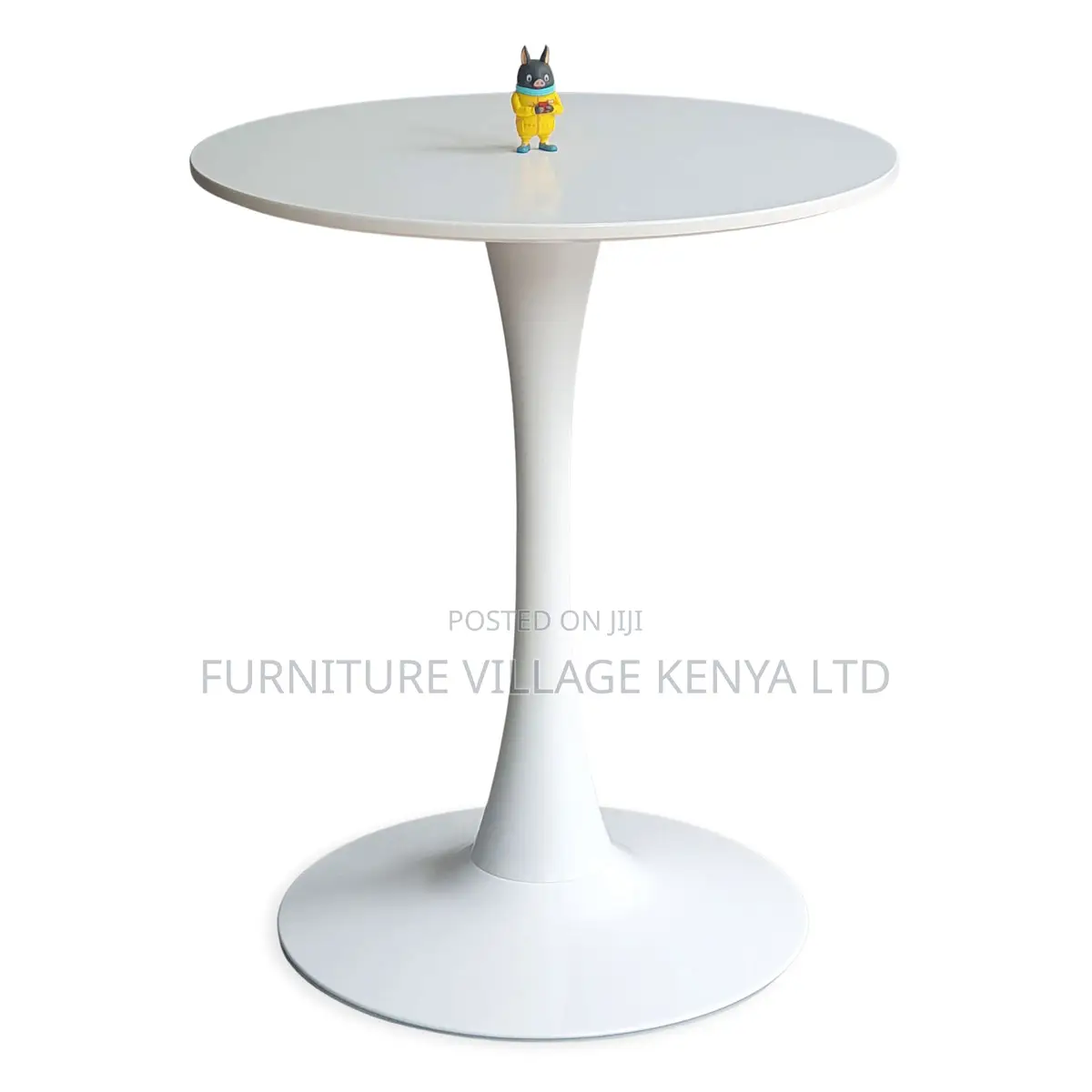 Dining Tables:Marble Top Round Tulip Table With Iron Base
