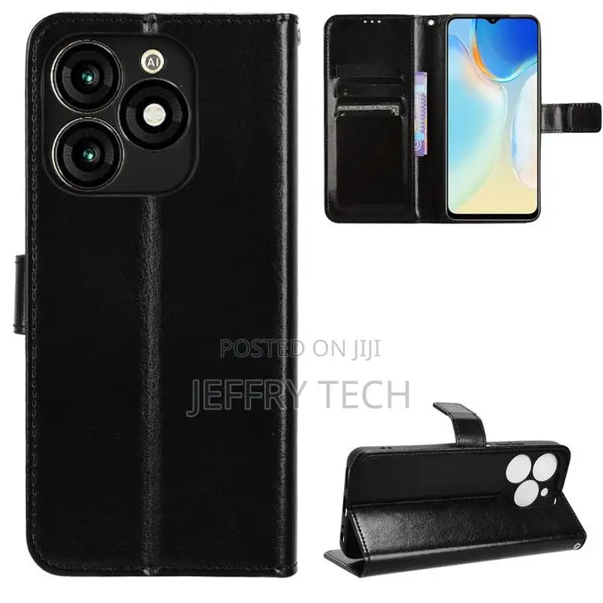 For Itel A70 Wallet Case Anti-Lost Leather Cover Stand Case