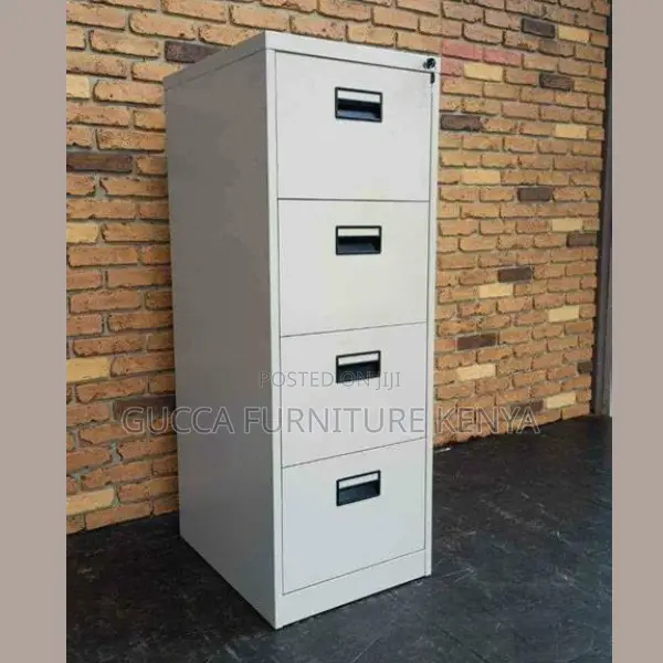 Office Cabinets: 4-Tier Steel Solid Office Storage Cabinet