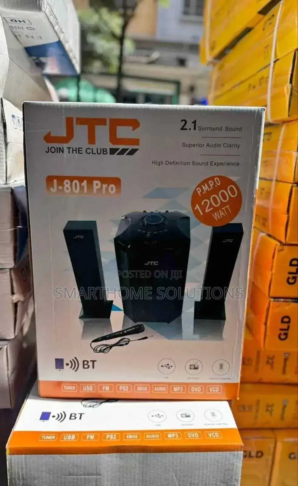 Black 2.1ch JTC J-801 Pro X-Bass Home Theater System