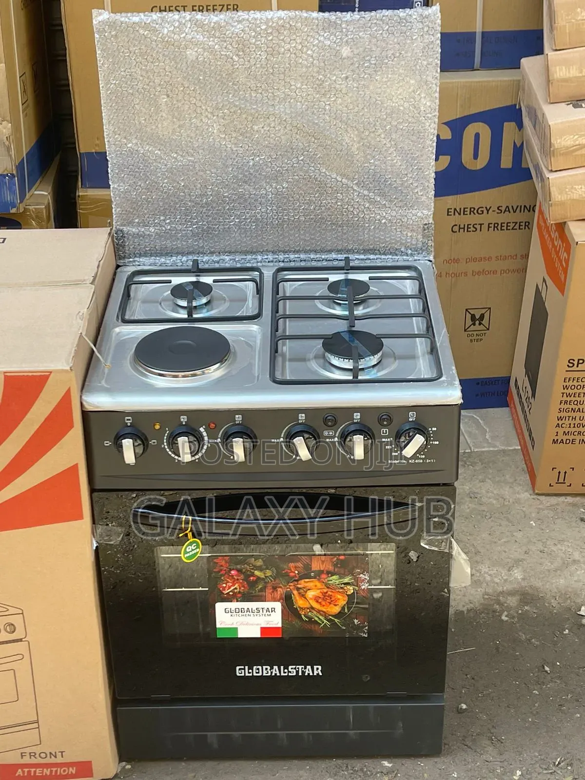60*60 Globalstar Jet 3+1 Standing Cooker With Electric Oven