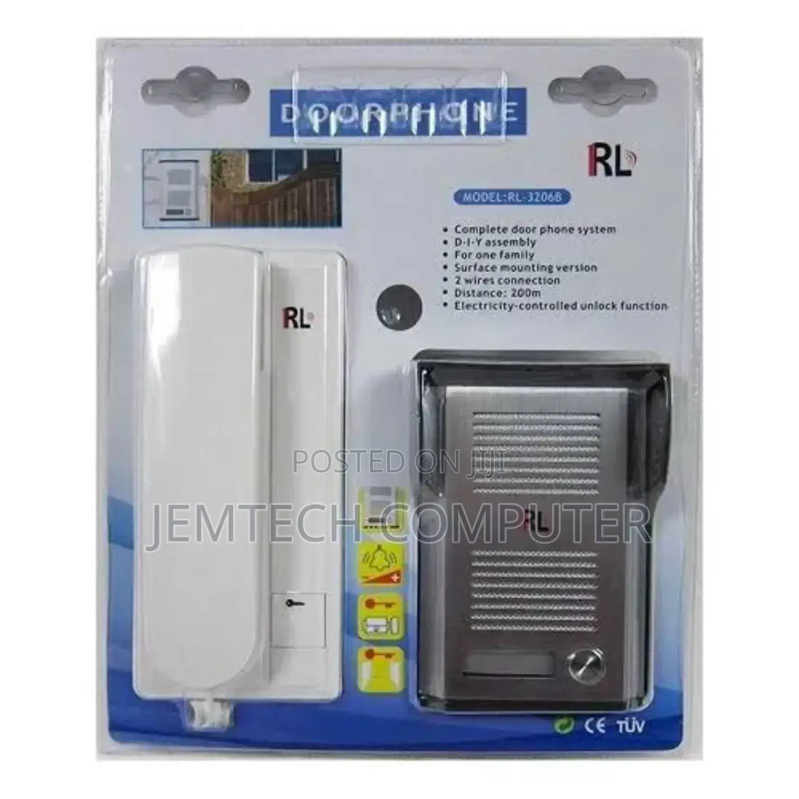 Rl-3206b Apartment Home Security Doorphone Audio Doorbell