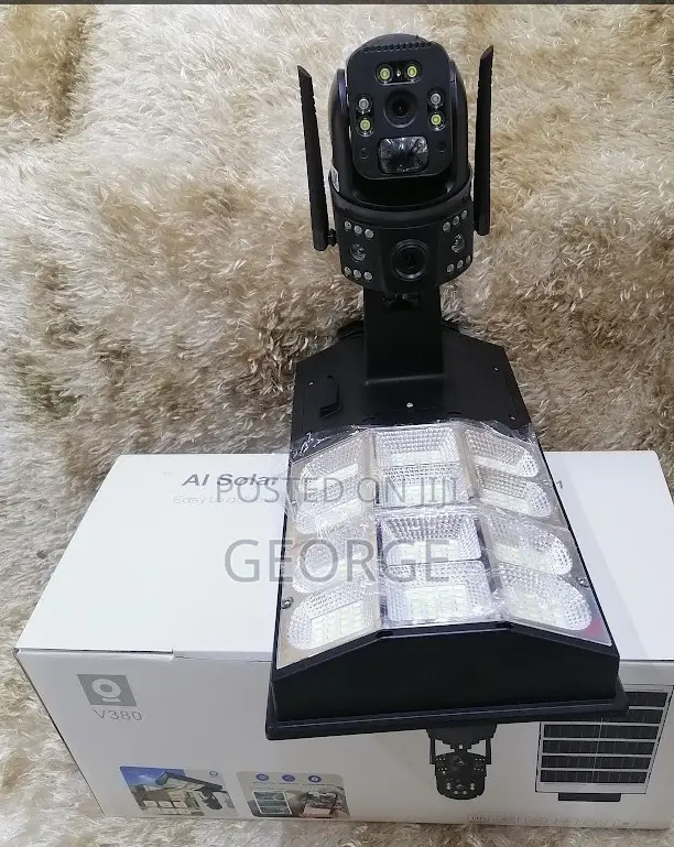 Simple Connected` Security Street Light With 4g Camera
