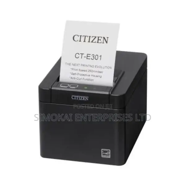 Citizen Ct-E301, Usb, Rs232, Ethernet, Cutter, Black
