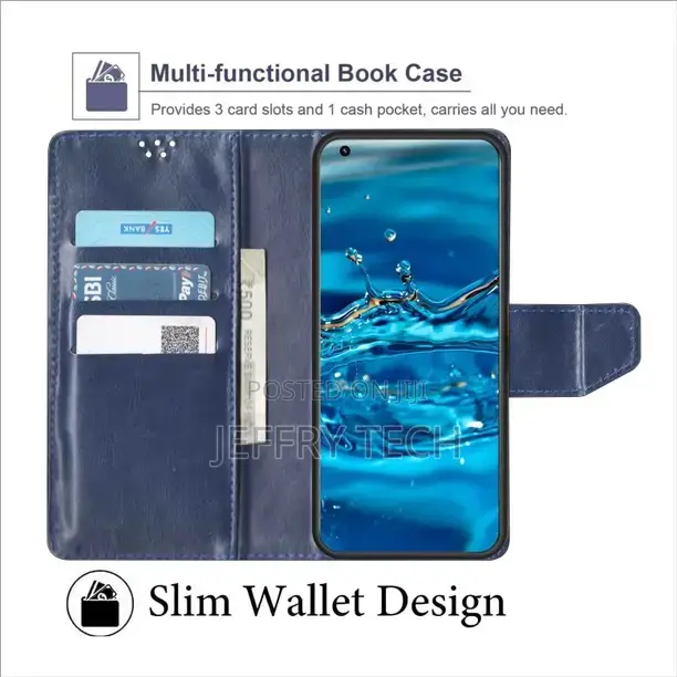 SBMS Flip Cover for Tecno Camon 30 5g (Blue, Shock Proof