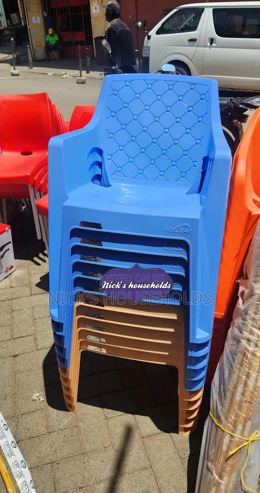 Kenstar Plastic Chairs Blue