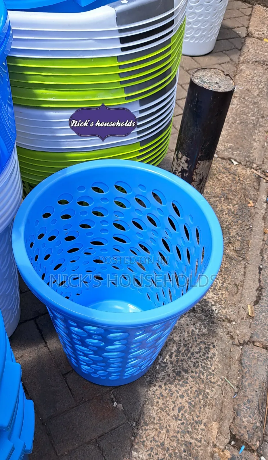 Longlasting Plastic Laundry Basket Available