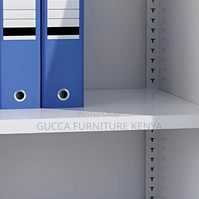 Cabinets:Light Gray Multi-Bin Storage Cabinet With Safe