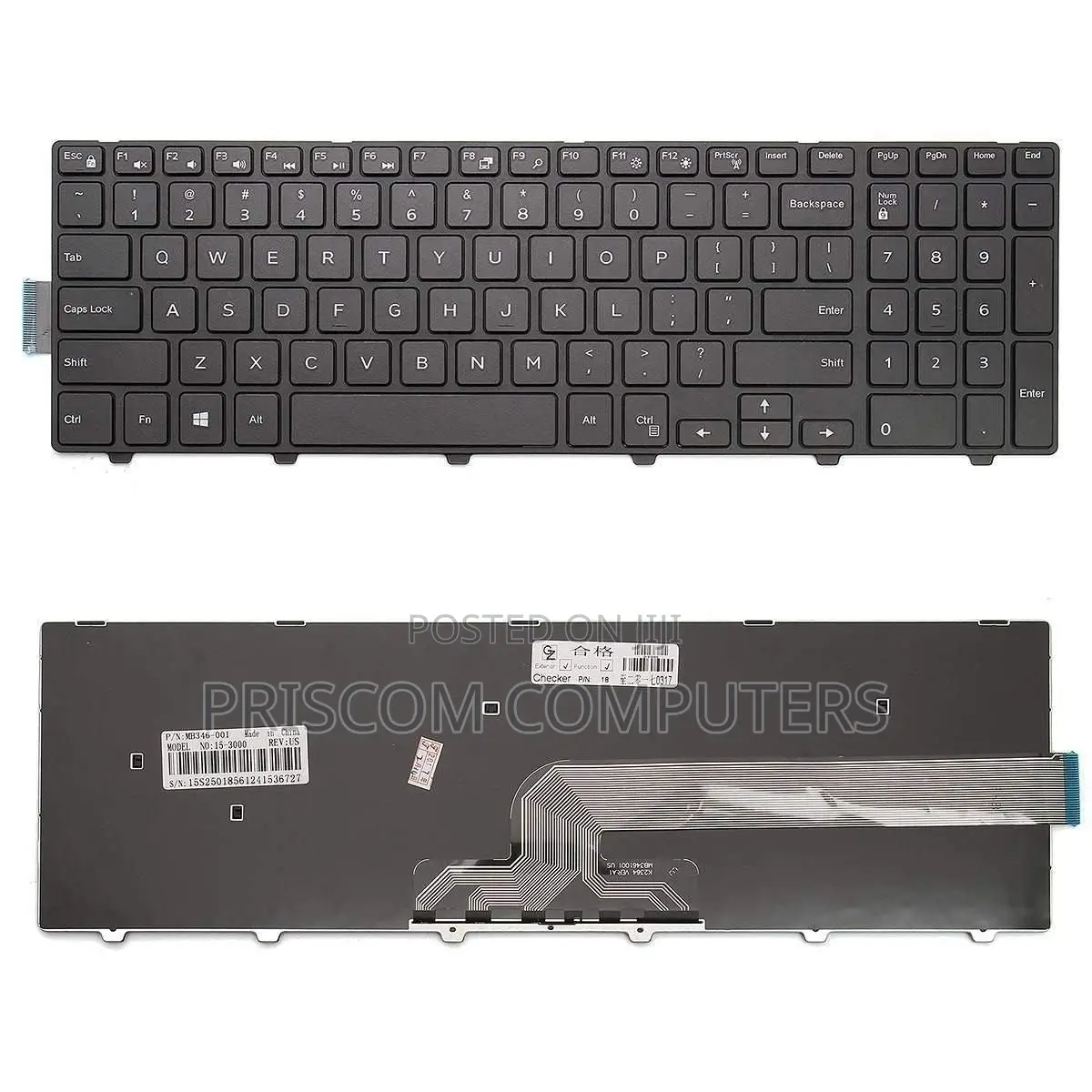 Laptop Keyboard for Dell 3541 3542 3543 3551 3558 3559 5000