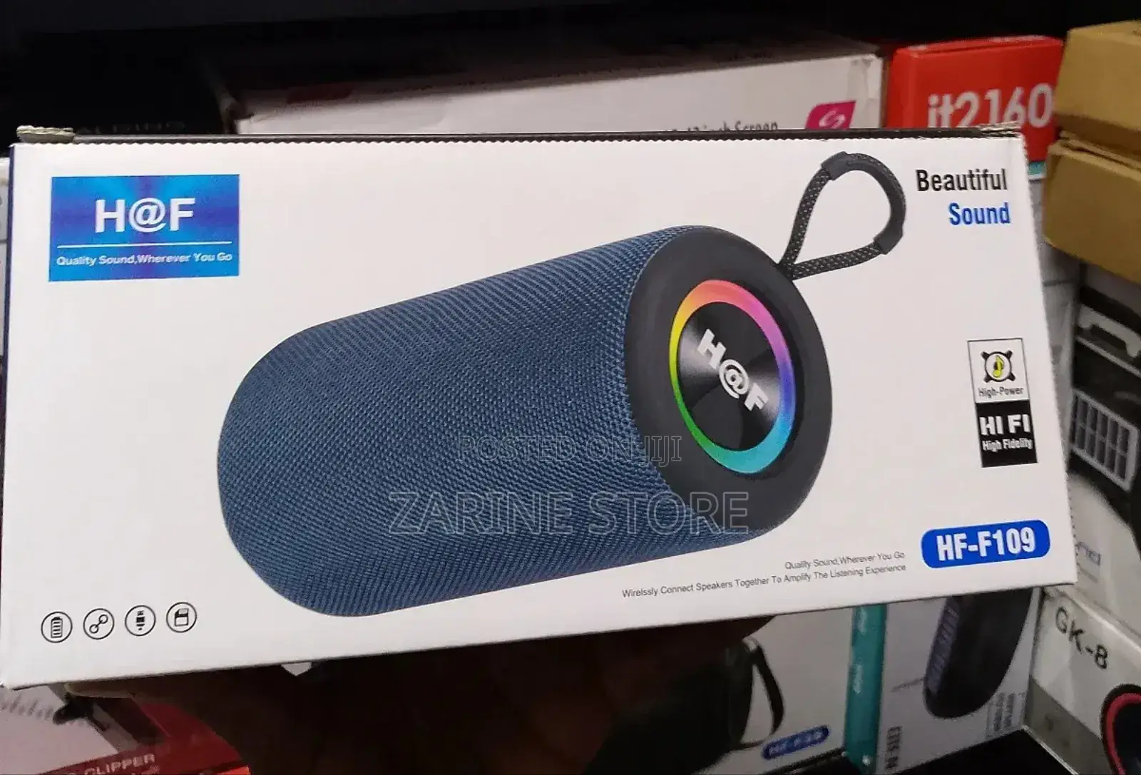Portable Loud Speaker Hi-Fi With Bluetooth Connectivity