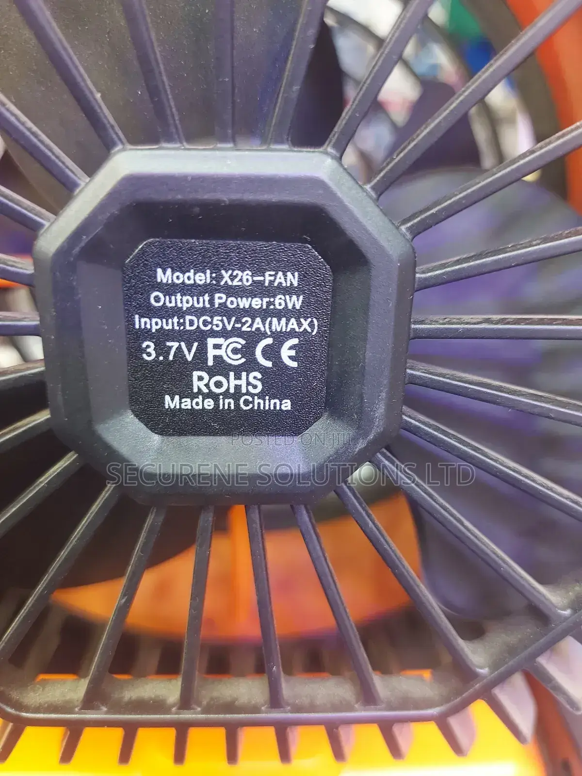 "X26" Portable Fan With a Water Bottle