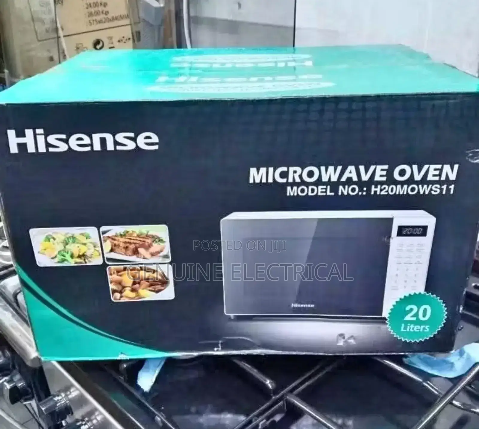 Hisense Microwave 20 Liters Silver and Black Color Digital