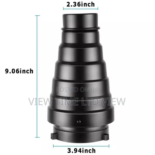 Adjustable Universal Conical Studio Snoot Honeycomb Grid