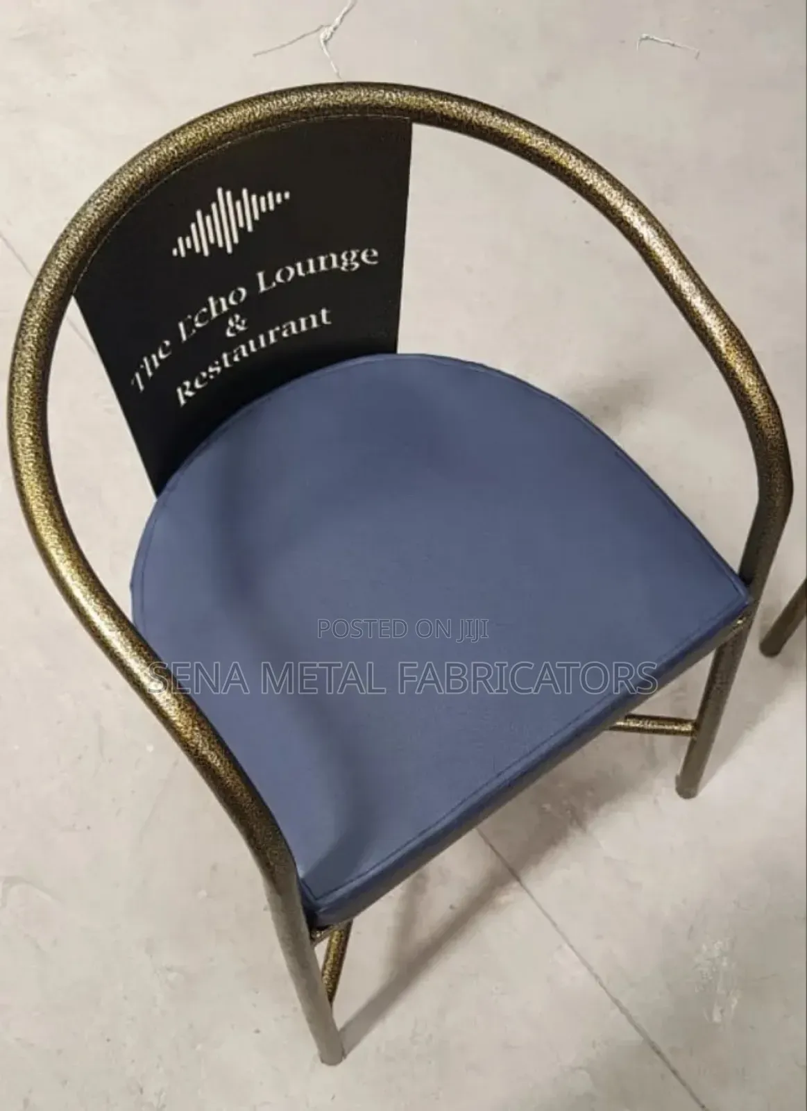 Restaurant Gold Low Chairs With Powder Coating Finish