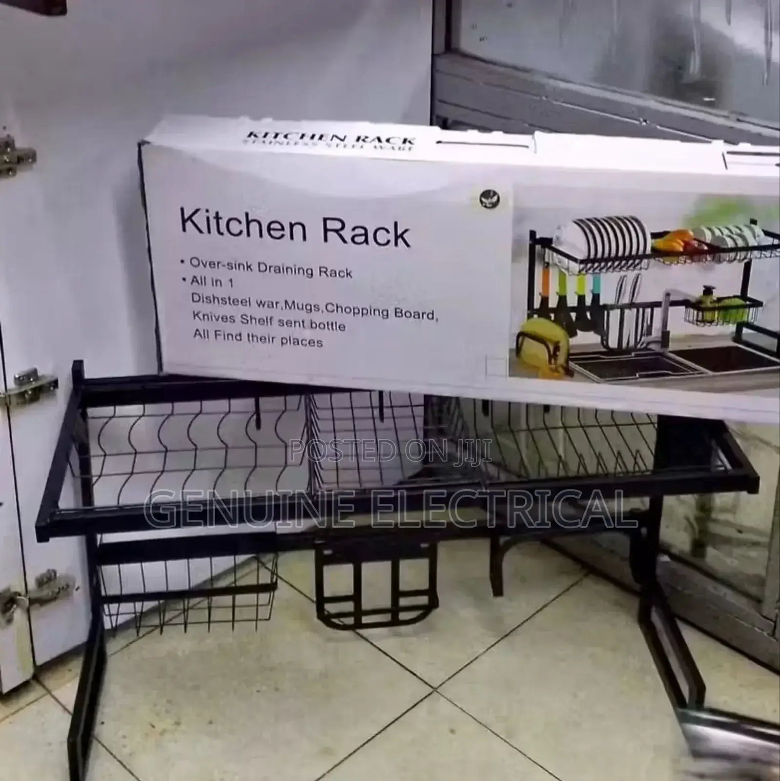 Quality Rust Proof Heavy Metallic 85cm Over the Sink Rack