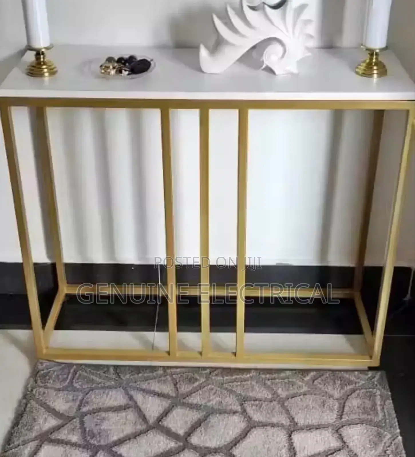 Gold Modern Console Table