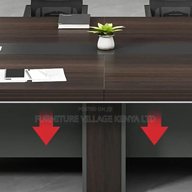 Boardroom Table:3-Meter Elegant Wood Collaboration Table