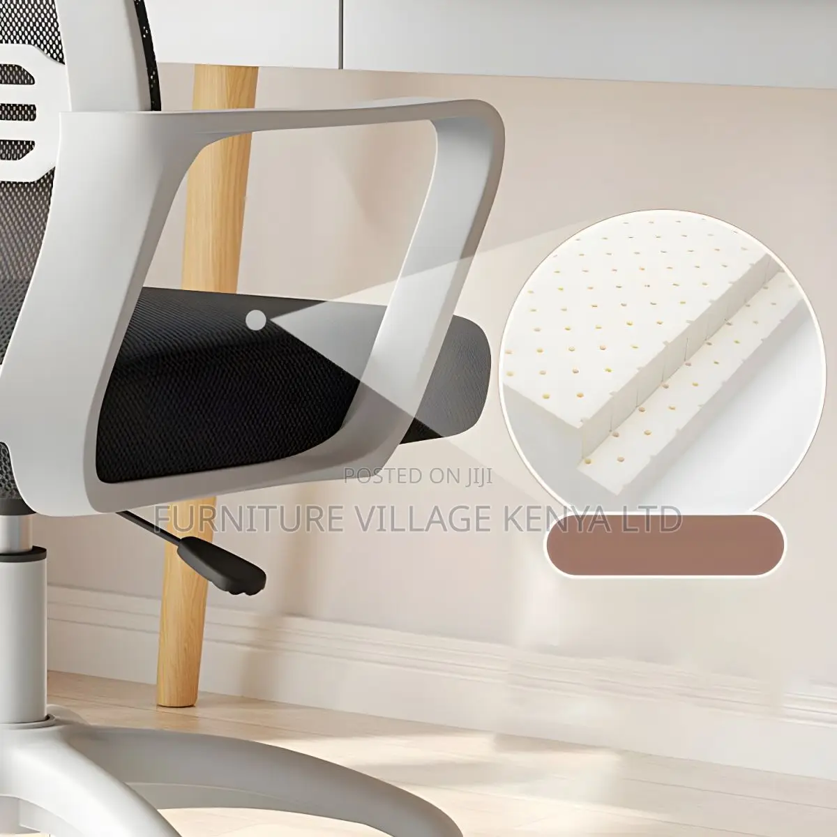 Office Chairs: Ergonomic Captain Mesh Office Chair on Wheels