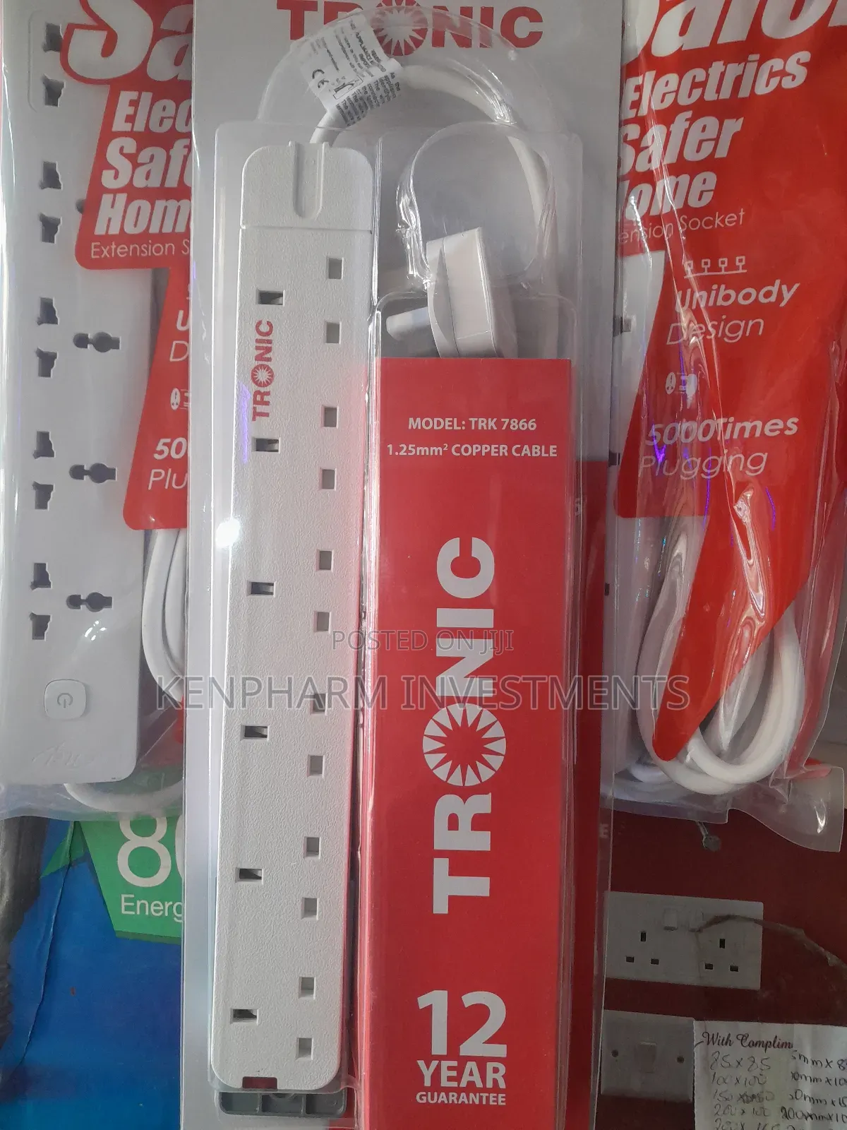 Tronic 6 Ways Power Extension Cable