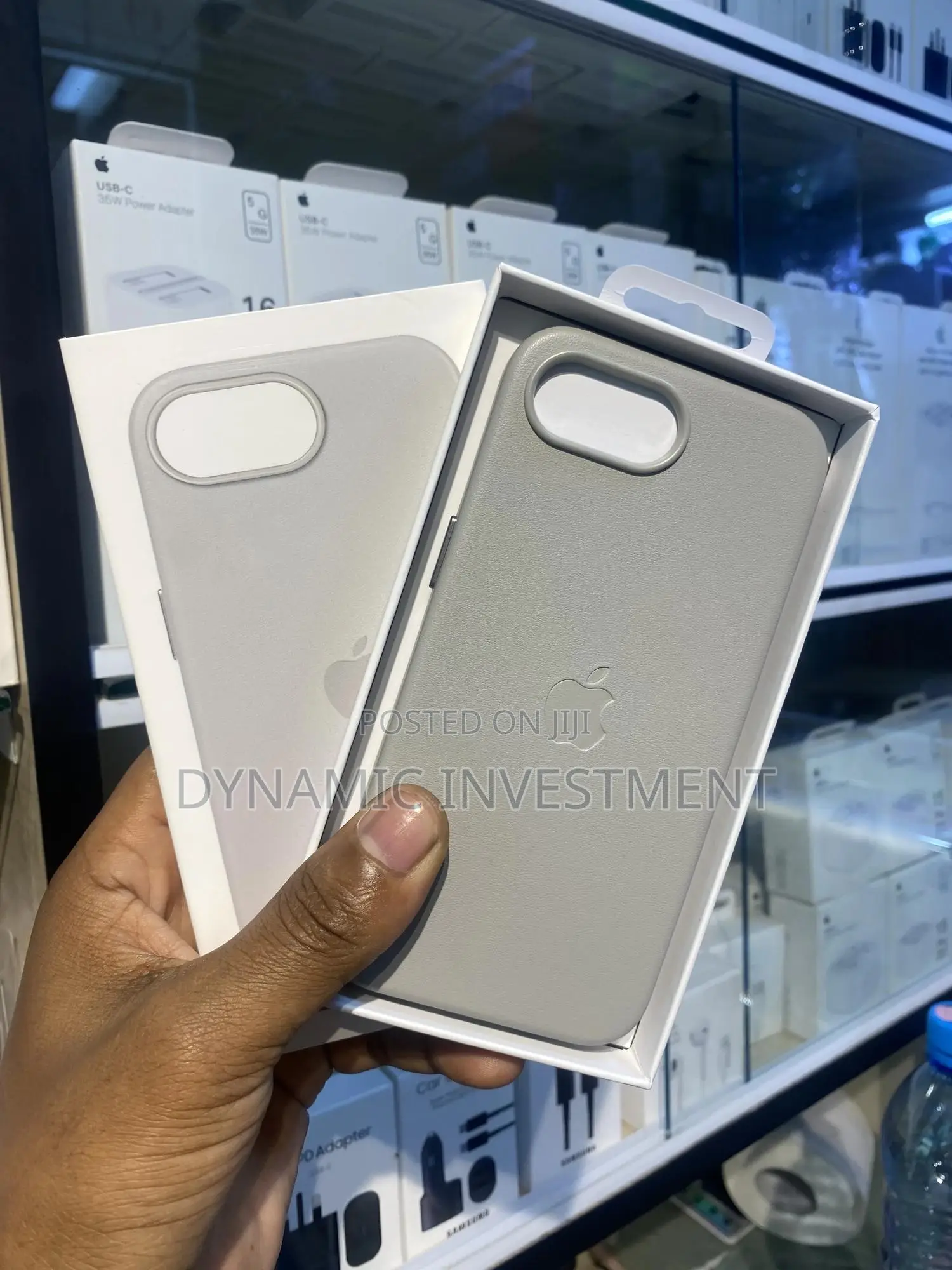 iPhone 16e 2025 Leather Back Cover Case-Gray