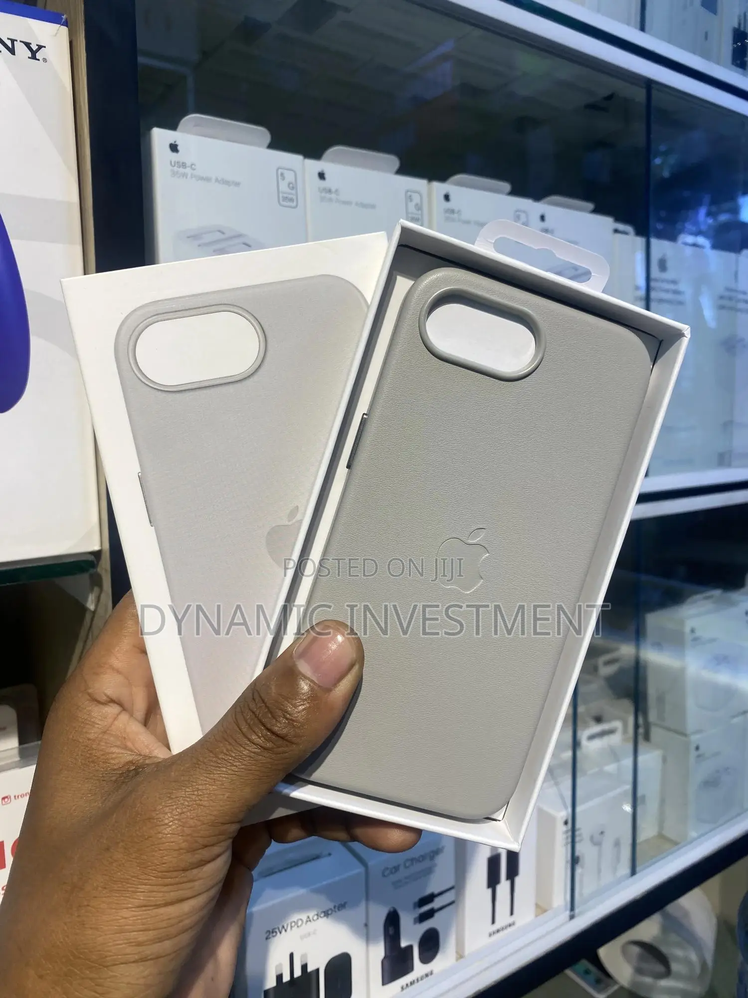 iPhone 16e 2025 Leather Back Cover Case-Gray