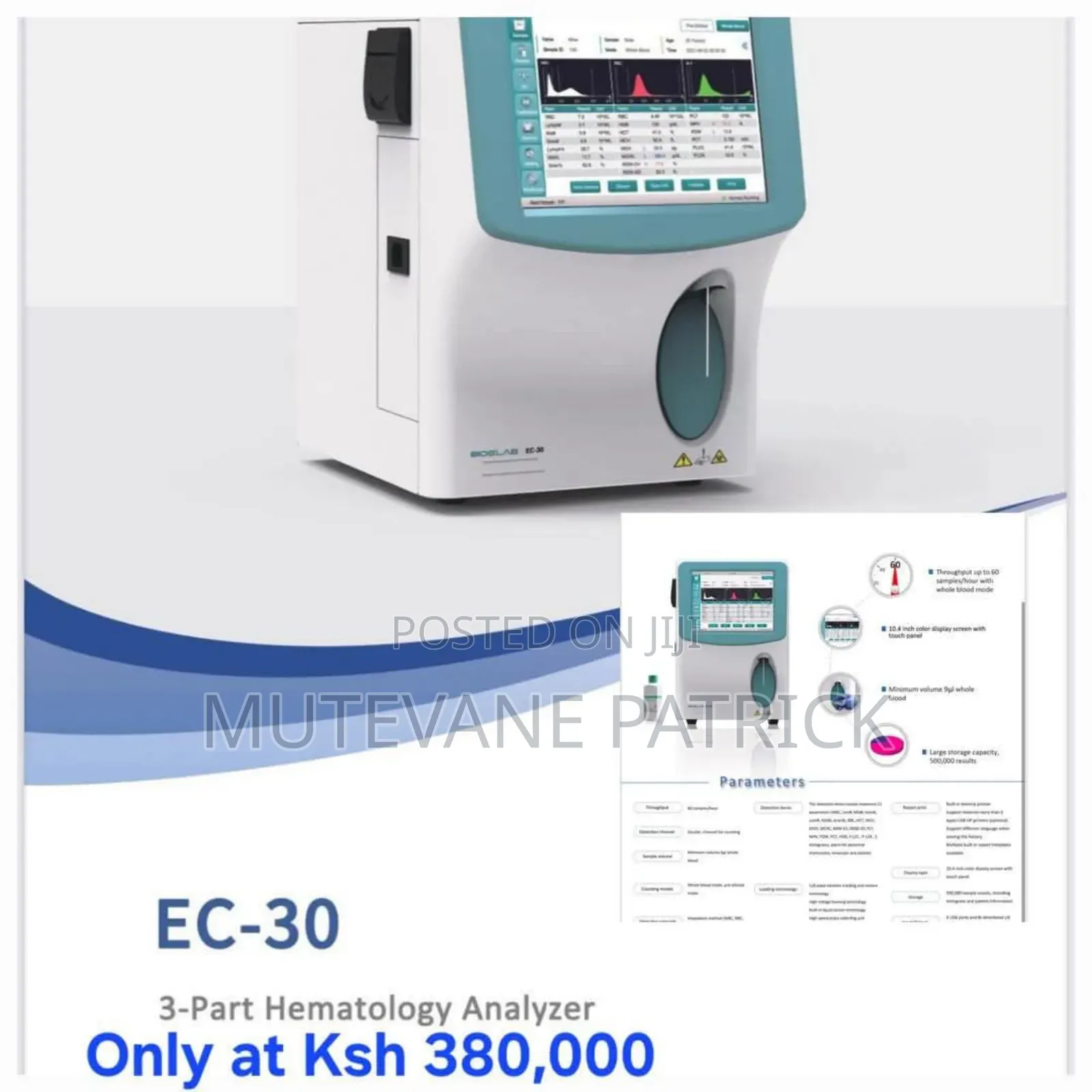 Bioelab Ec-30 3part Hematology Analyzer