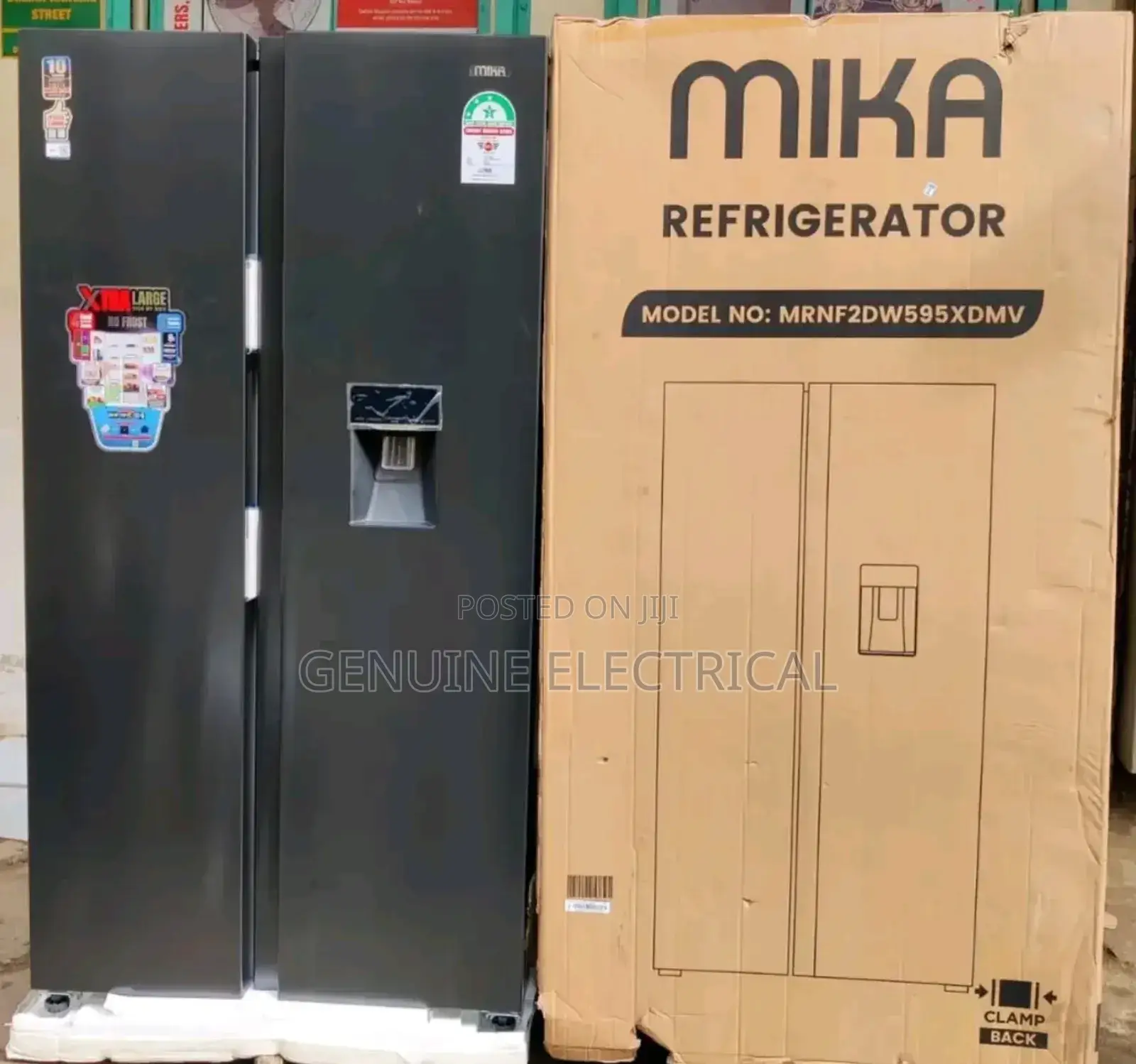 Mika 595 No Frost Side by Side Refrigerator 2 Years Warranty
