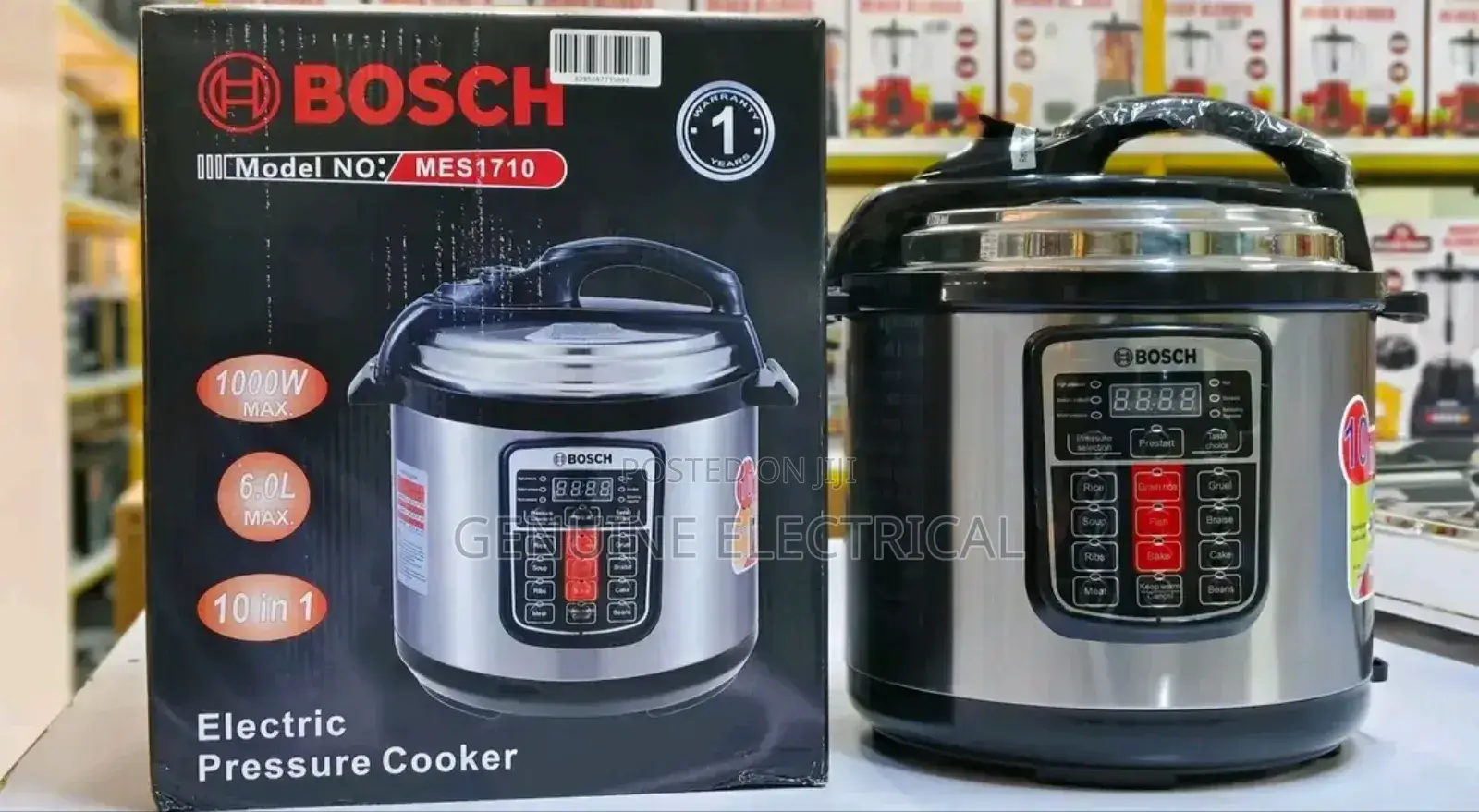 6ltrs Multi-Purpose Bosch Pressure Cooker