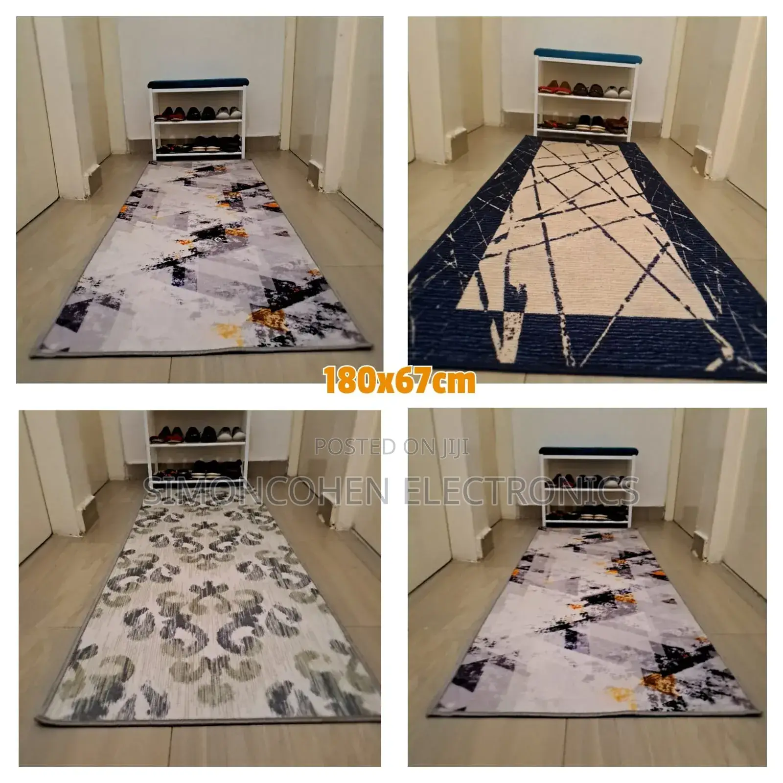 Bedside Mat/Printed Modern Runner Mat