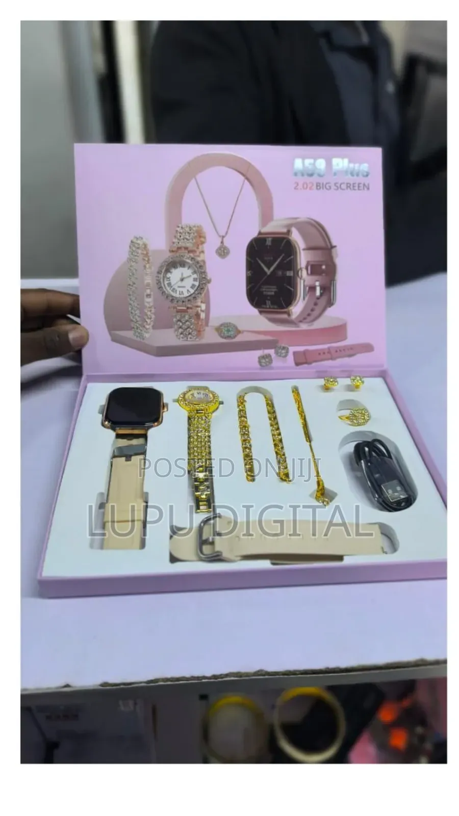 A58 Plus Smart Watch Plus Bracelet Combo Set