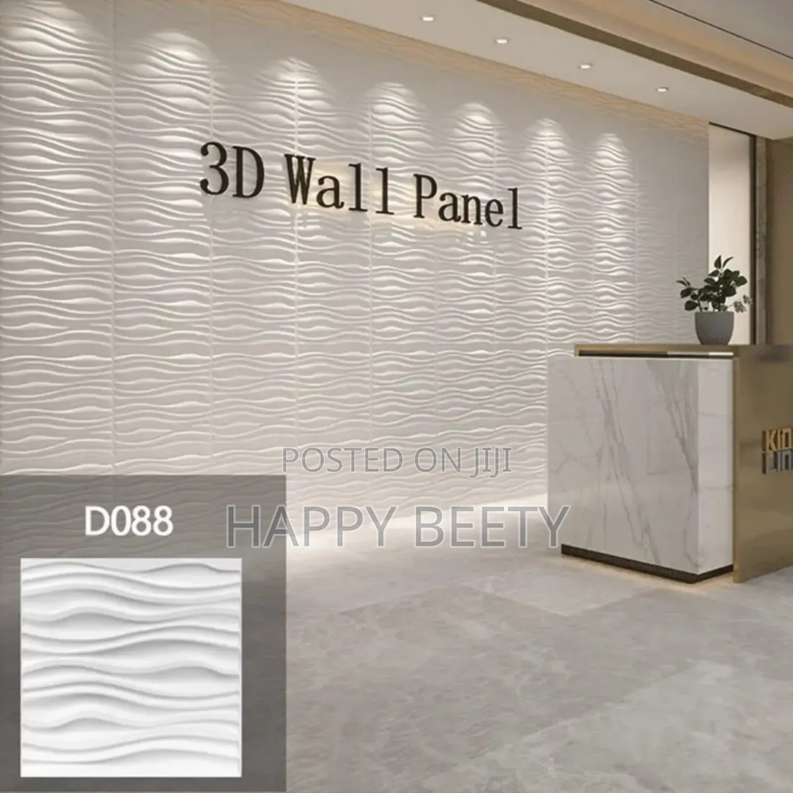 3d Glossy White Wall Panels