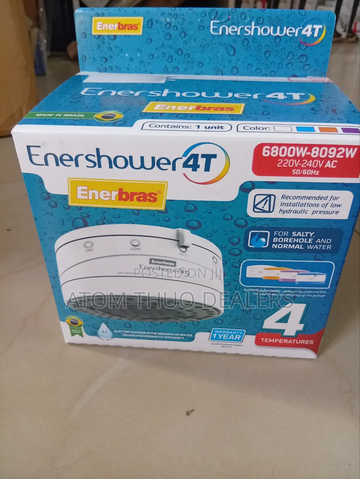 Enershower 4t Head Shower
