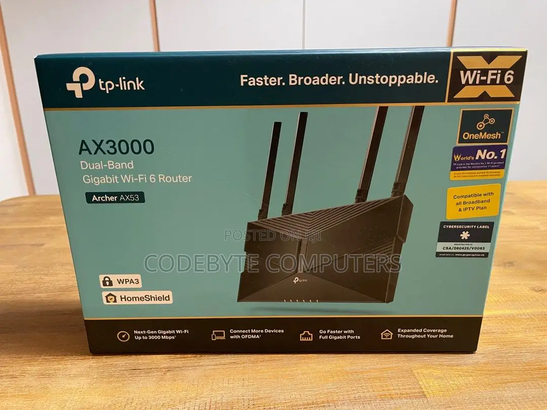 Tp-Link Archer Ax53 Ax3000 Dual-Band Wi-Fi 6 Router