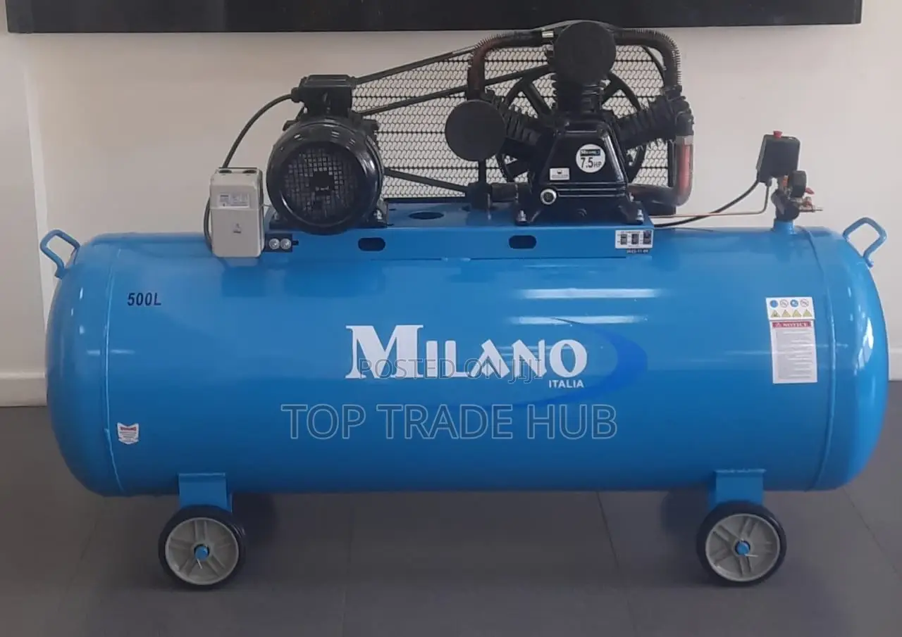 Heavy Duty Milano Air Compressor 500l 10 Hp 12.5 Bar