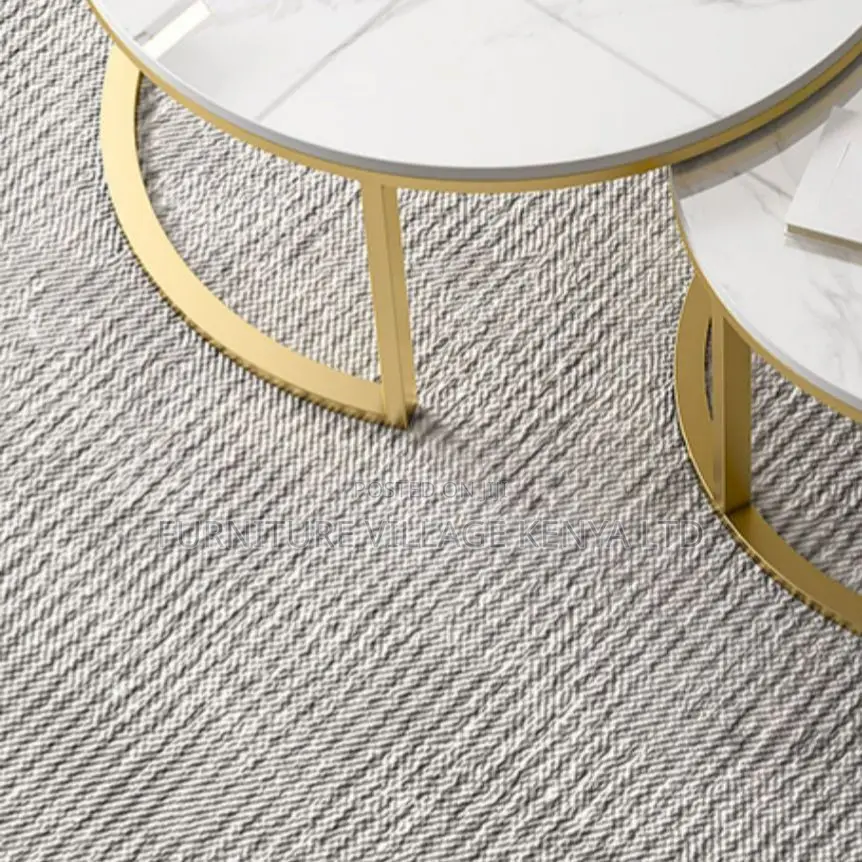 Coffee Table:Compact Round Coffee Table With Steel Structure
