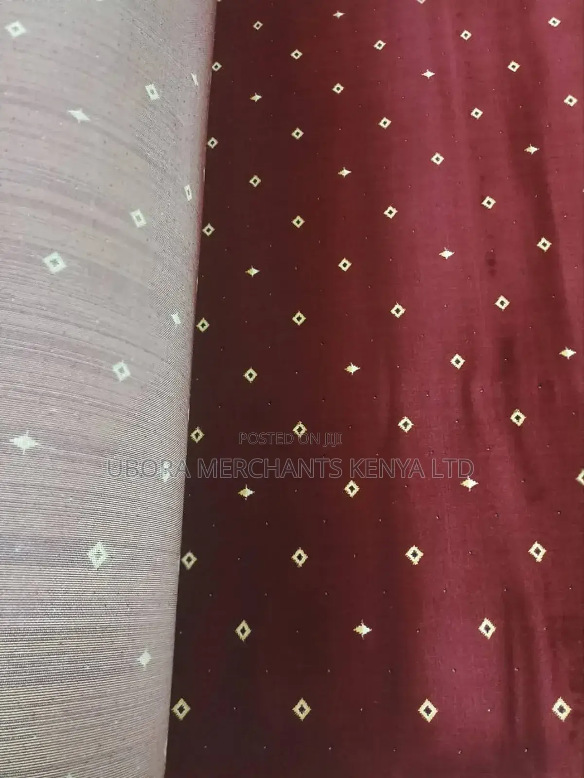 Maroon Patterned Executive Wall to Wall Carpet
