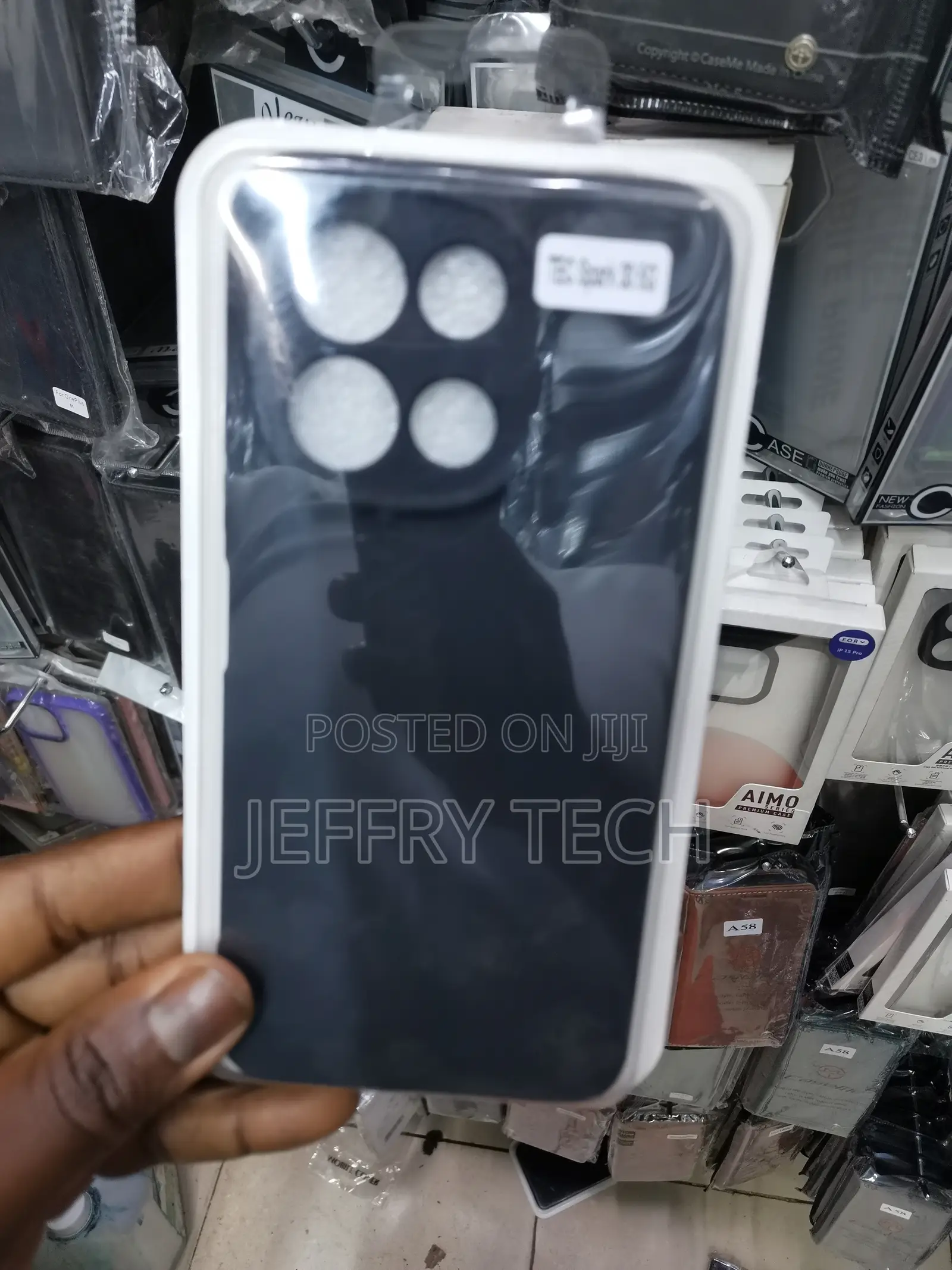 Wildic Tecno Spark 30 Soft Silicone Anti-Scratch Cover