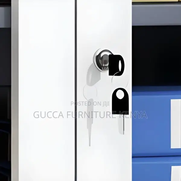 Cabinets: Office Modish Steel Storage 2-Door Gray Cabinet