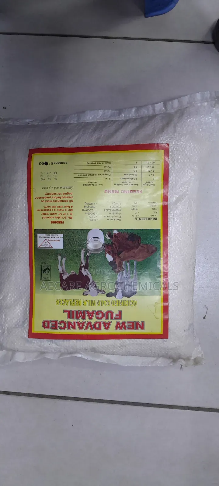 Calf Milk Replacer 1kg/2kg/5kg New Advance Fugamil