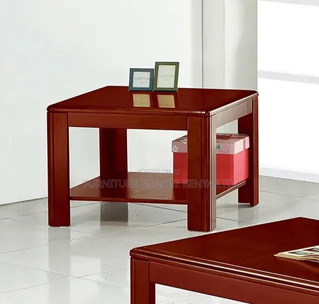 Coffee Tables: Compact Wood Meeting Office Coffee Table