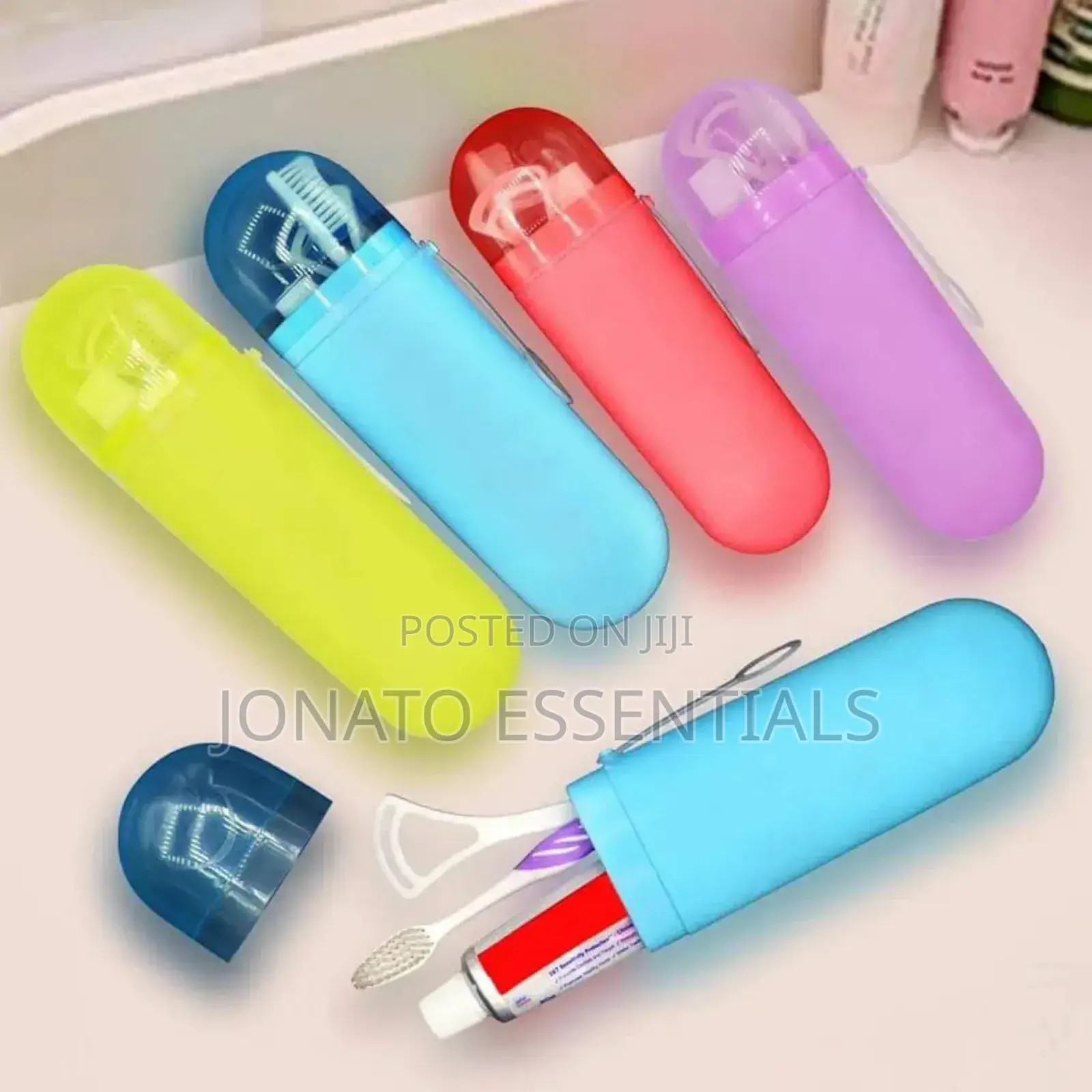Toothbrush and Toothpaste Travel Storage Case and Organizer
