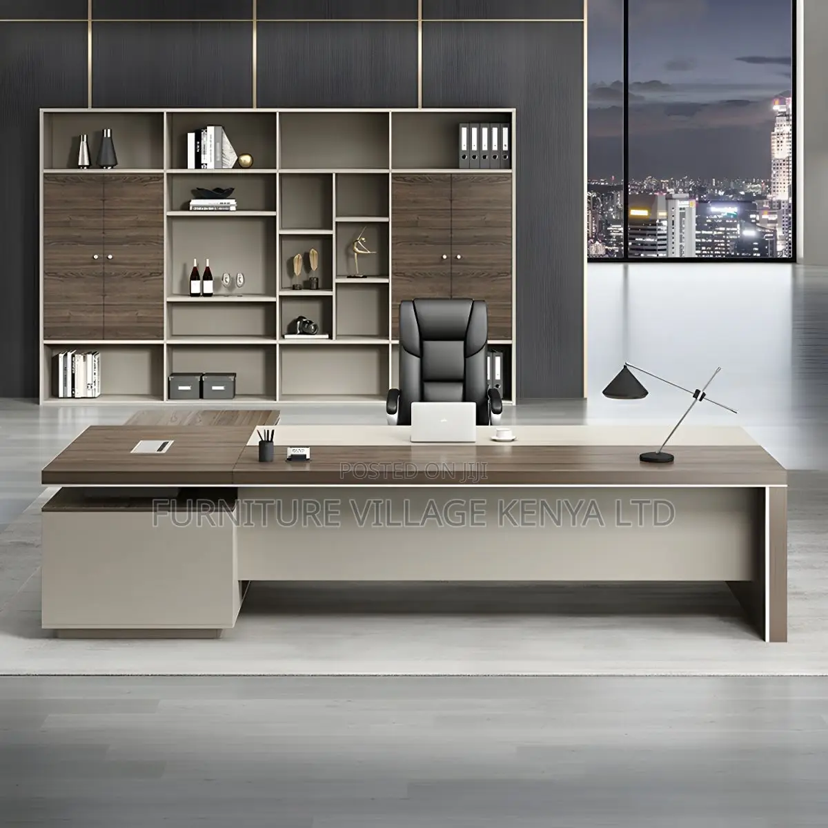 Office Tables:1600mm Corner L-Shaped Desk With Storage