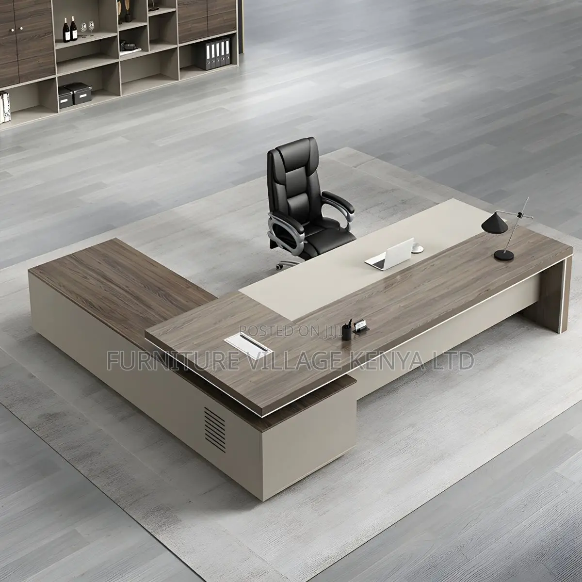 Office Tables:1600mm Corner L-Shaped Desk With Storage