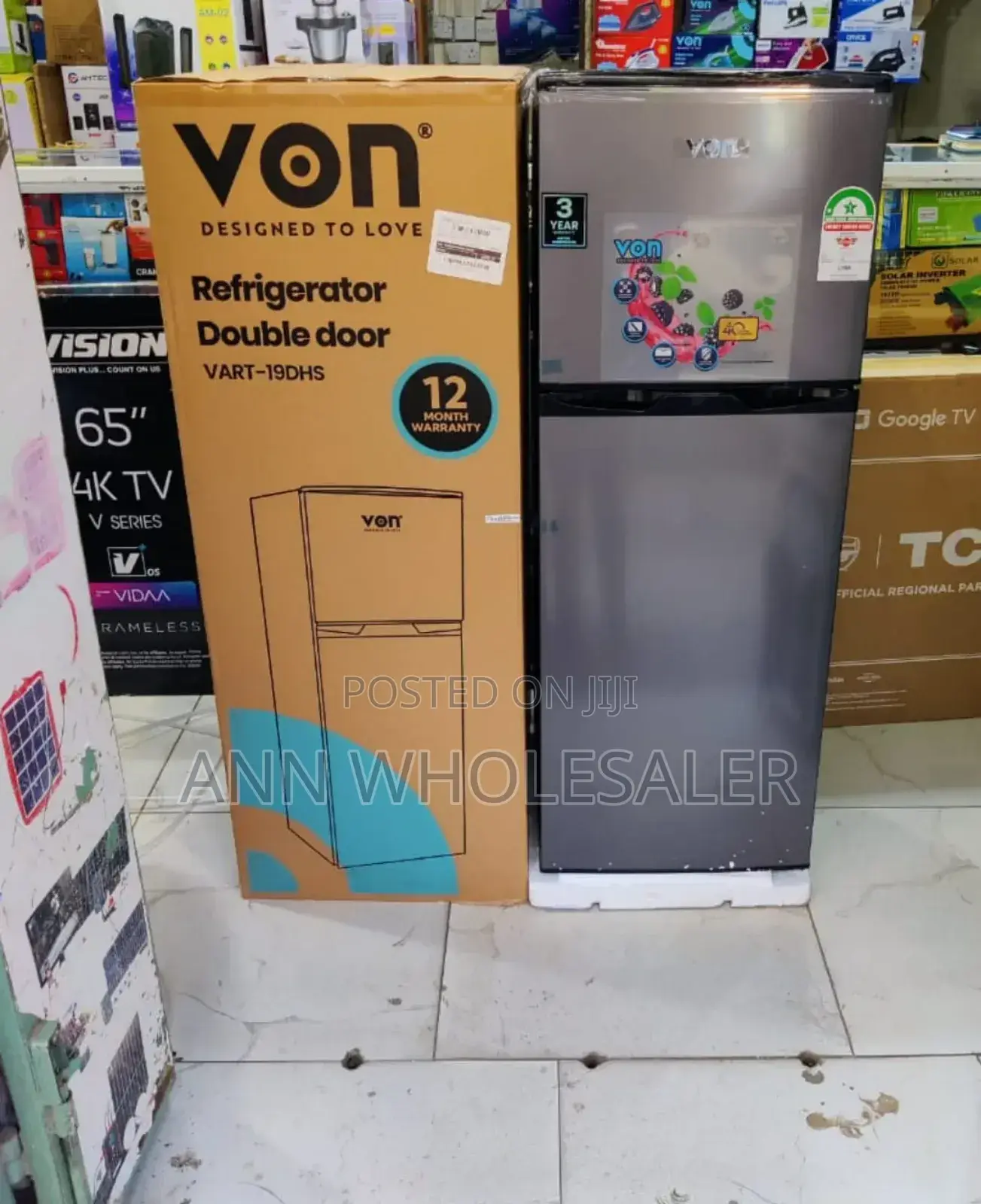 Von 138 L Refrigerator Double Door D/8